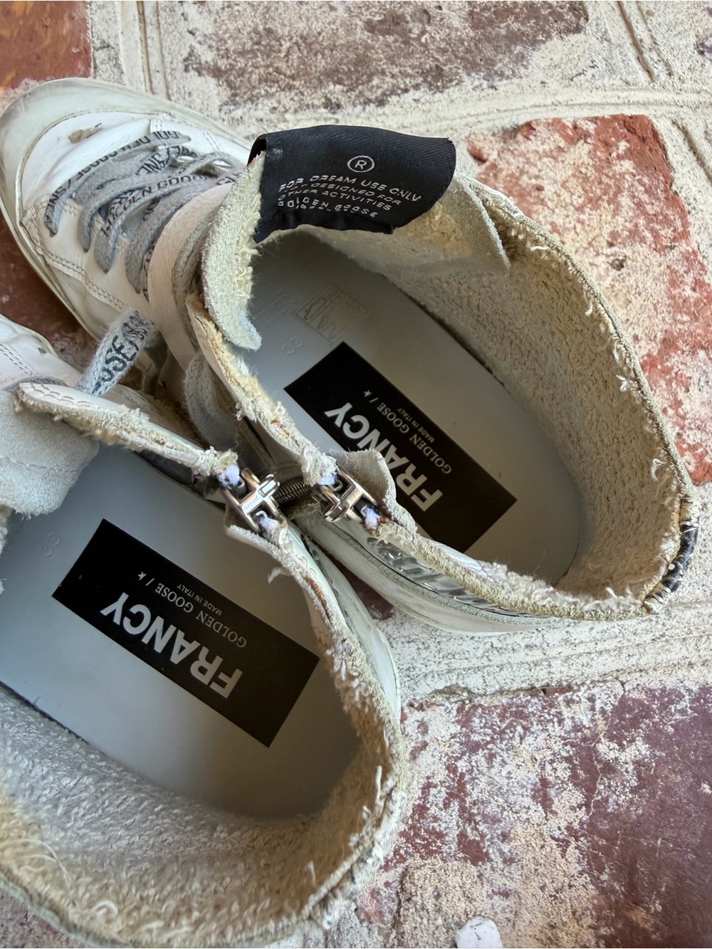 Golden Goose Francy Texas Buckle High Top Sneakers 39 - Picture 8 of 12